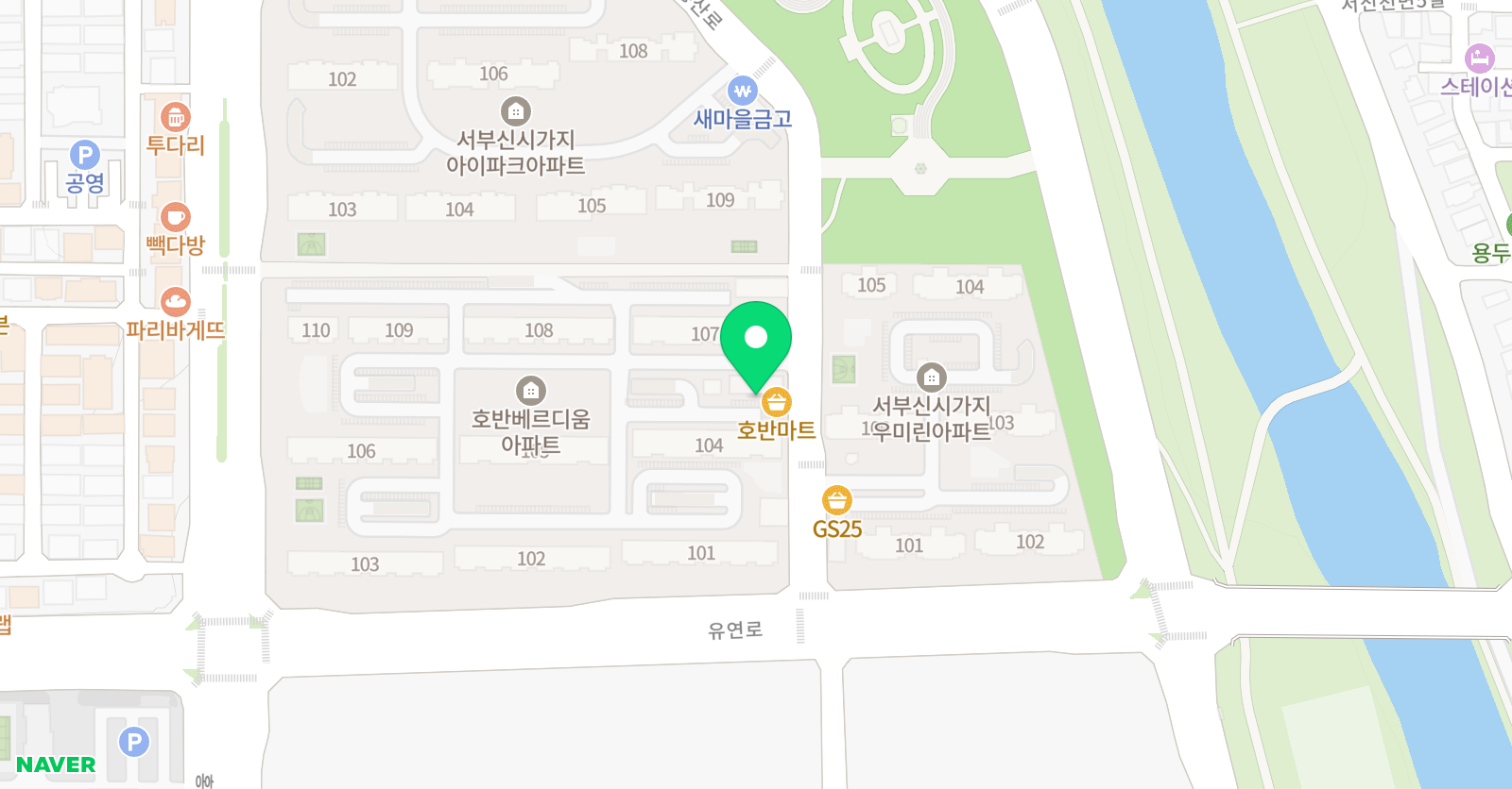 스마트해법 영어수학 문학학원 위치