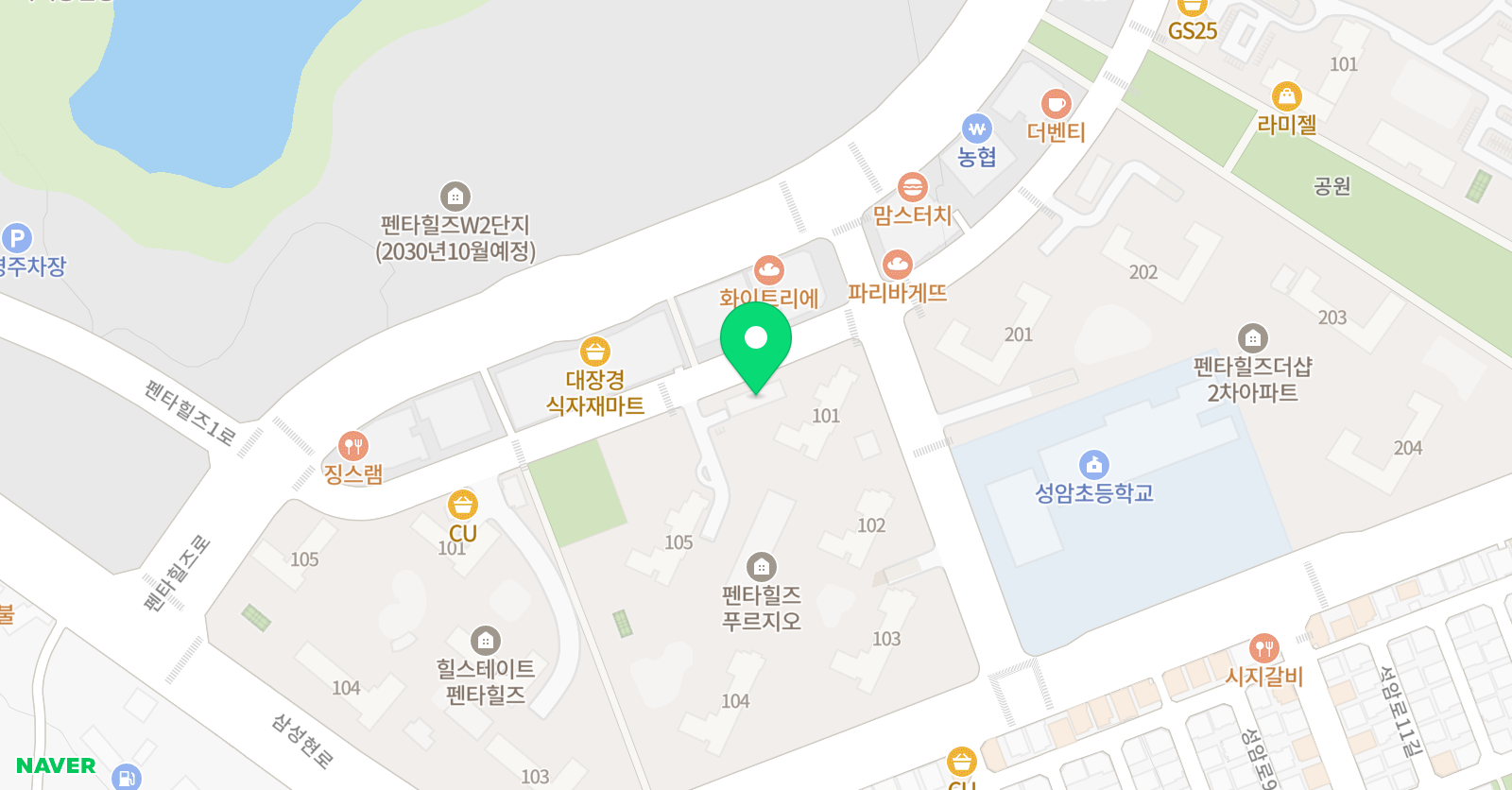 오이아트 미술교습소 펜타힐즈 위치