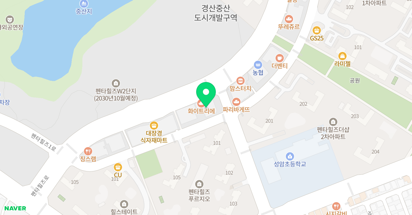 브레인스쿨 학원 경산센터 위치