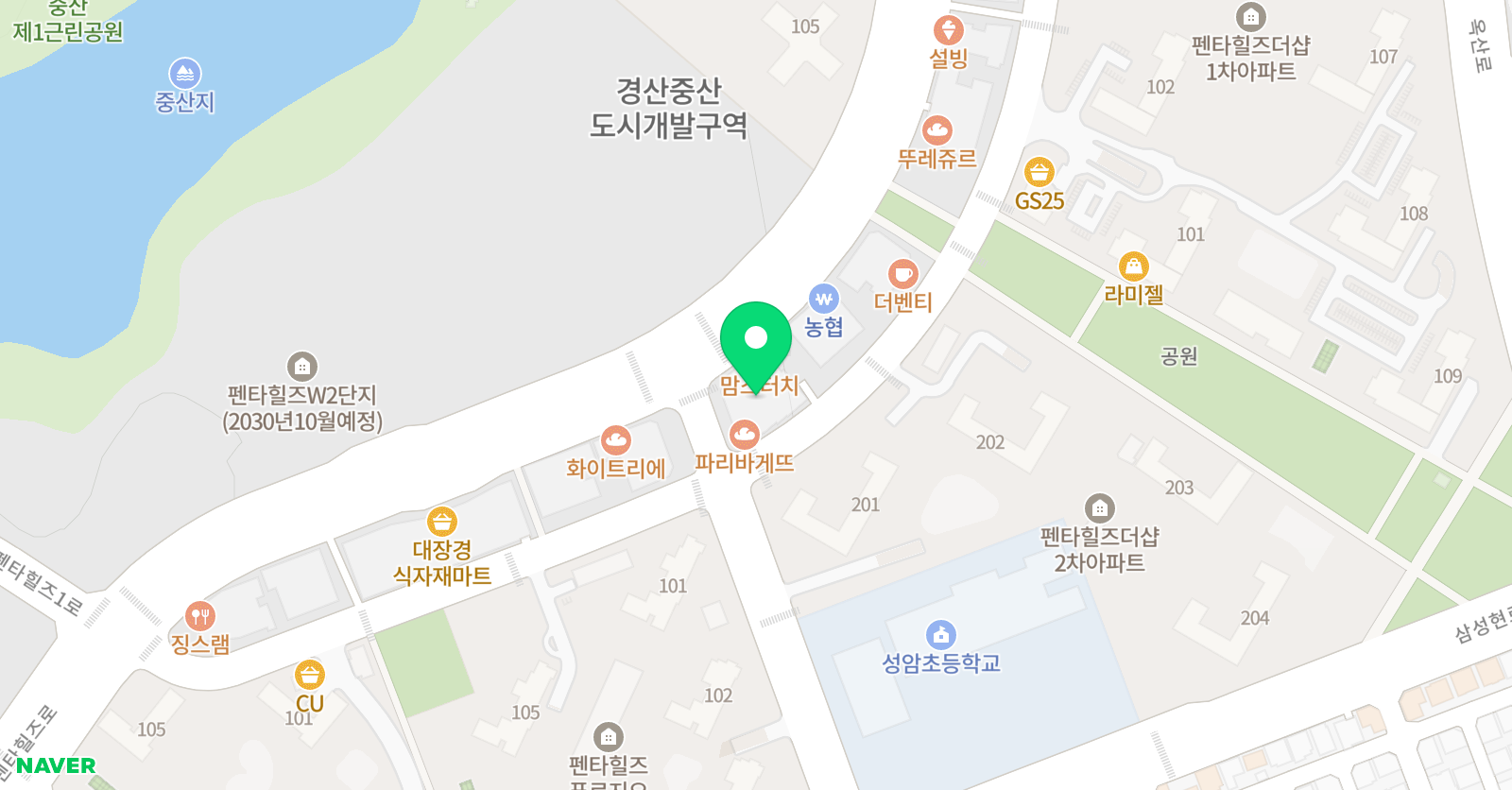 비욘드잉글리쉬 중산 어학원 위치