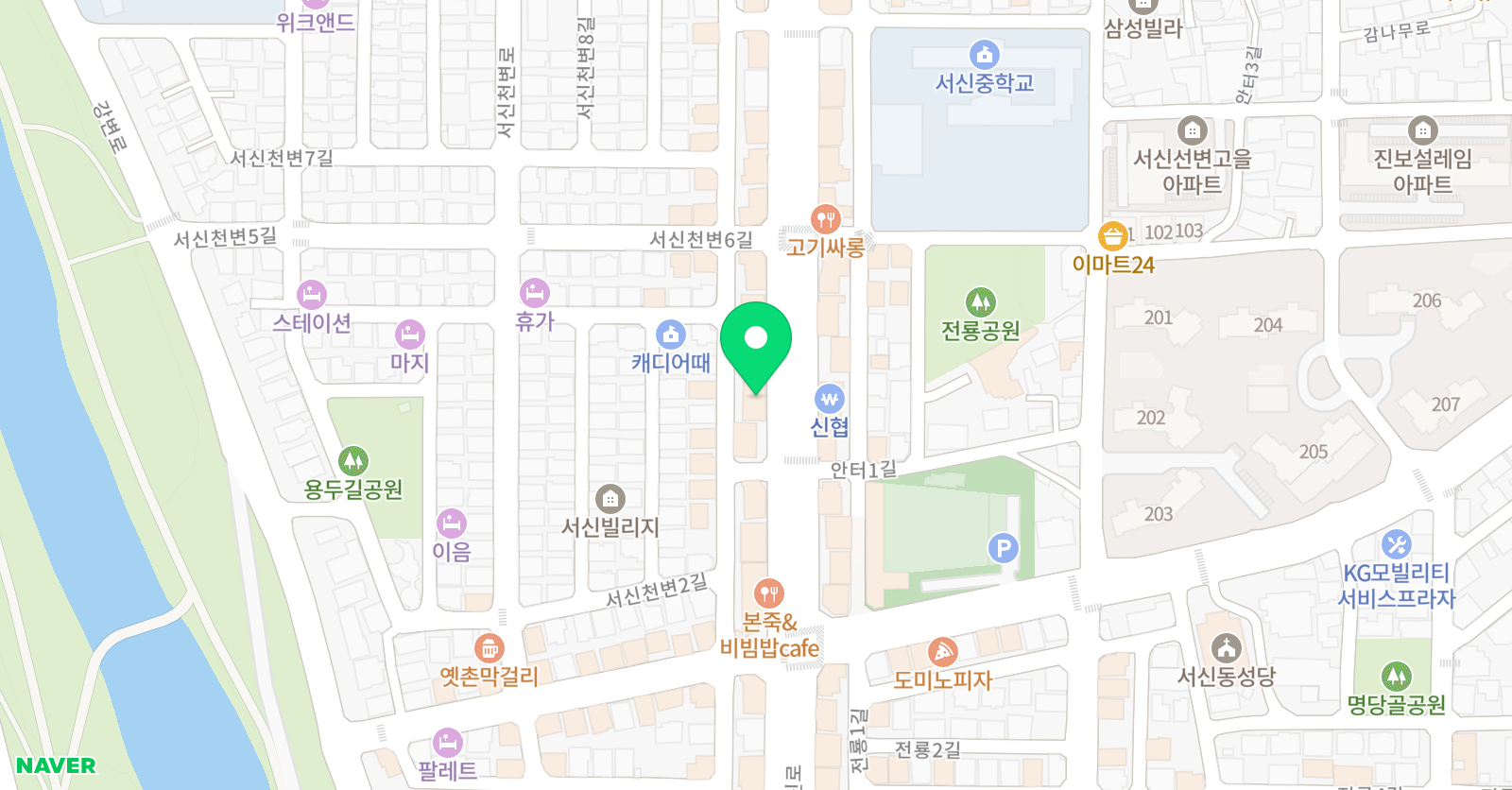 멘토스 영어학원 위치