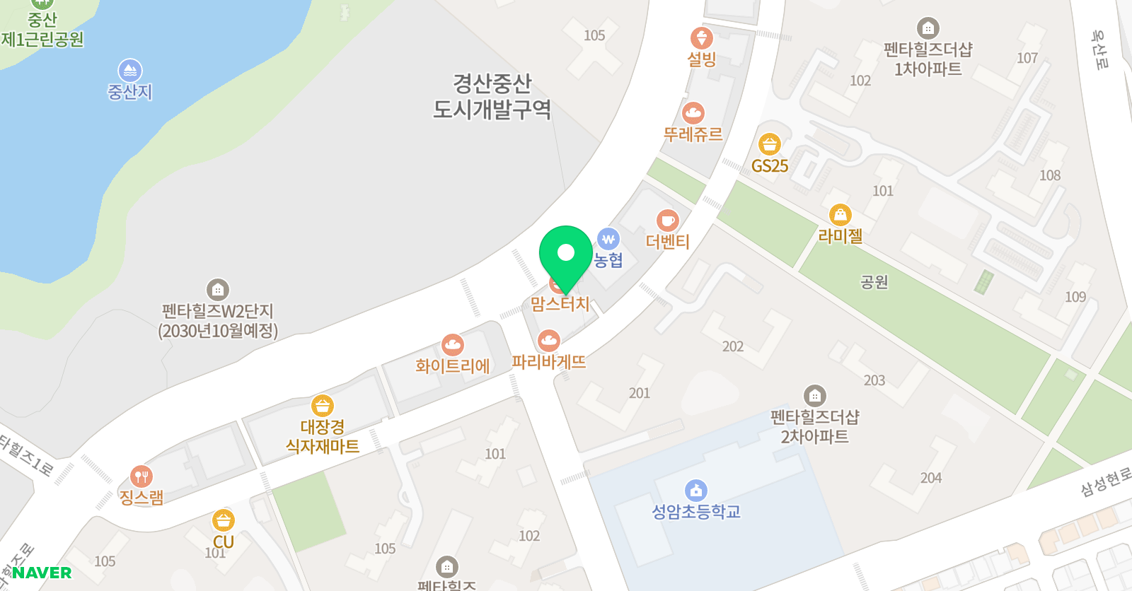 와이앤제이 수학학원 위치