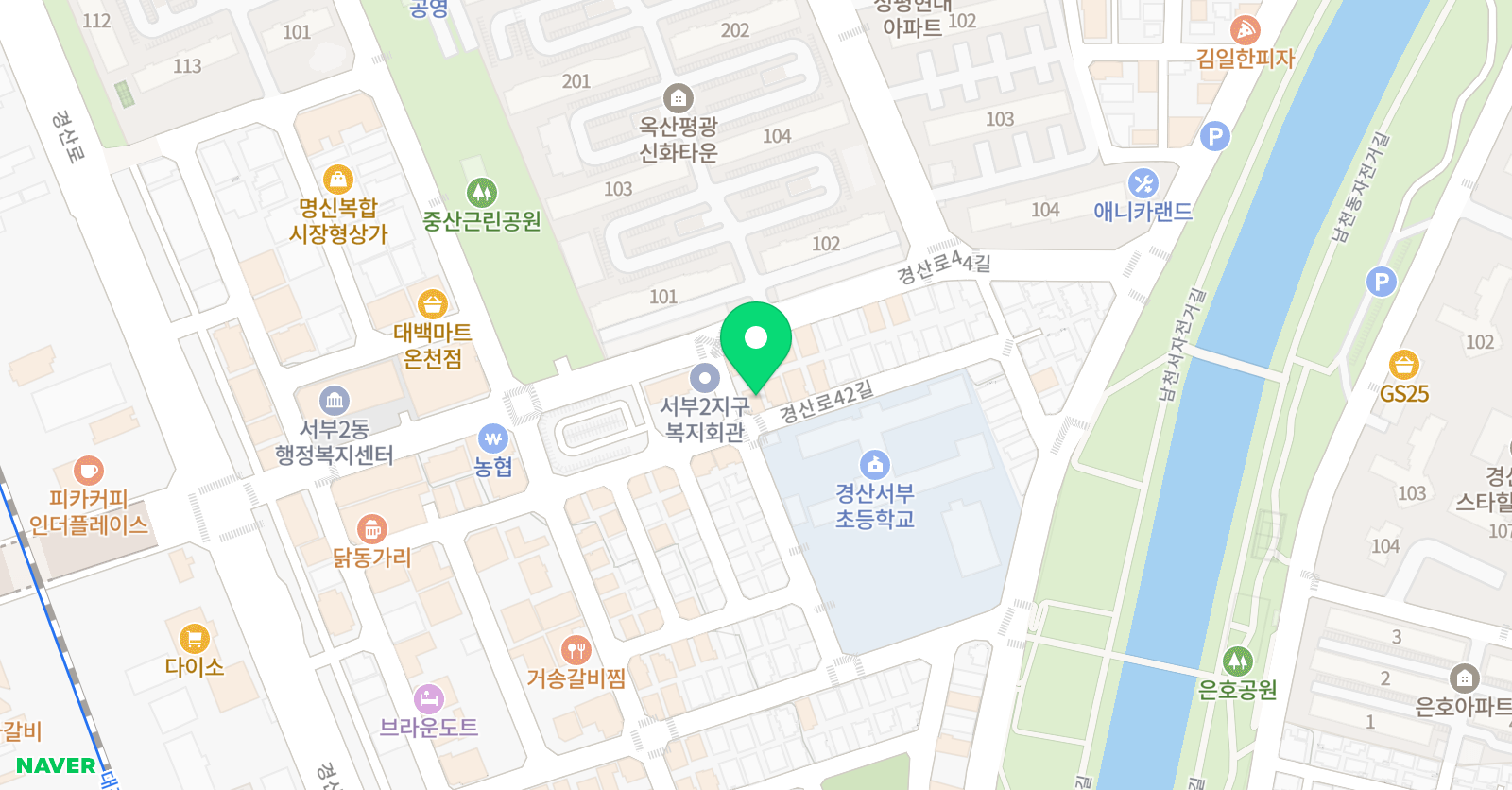 삼성영어셀레나 경산서부점 위치