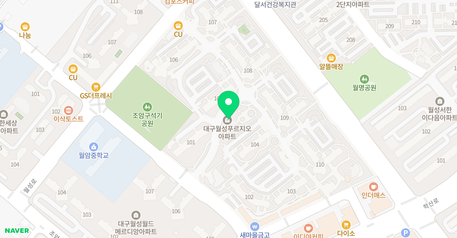 피아노치는아이들 월성본원 위치