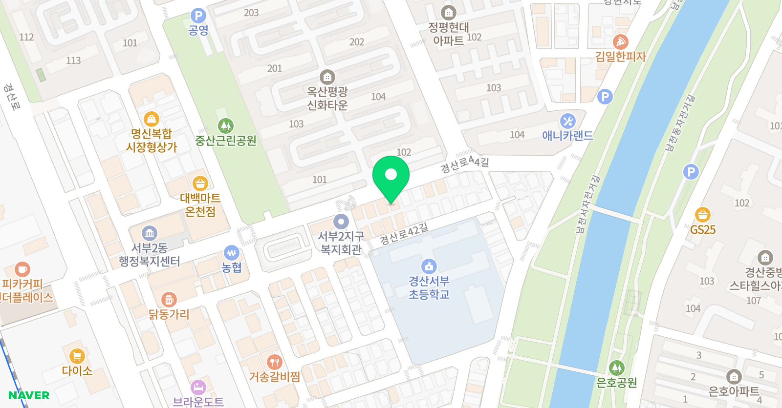 어썸 영어학원 위치