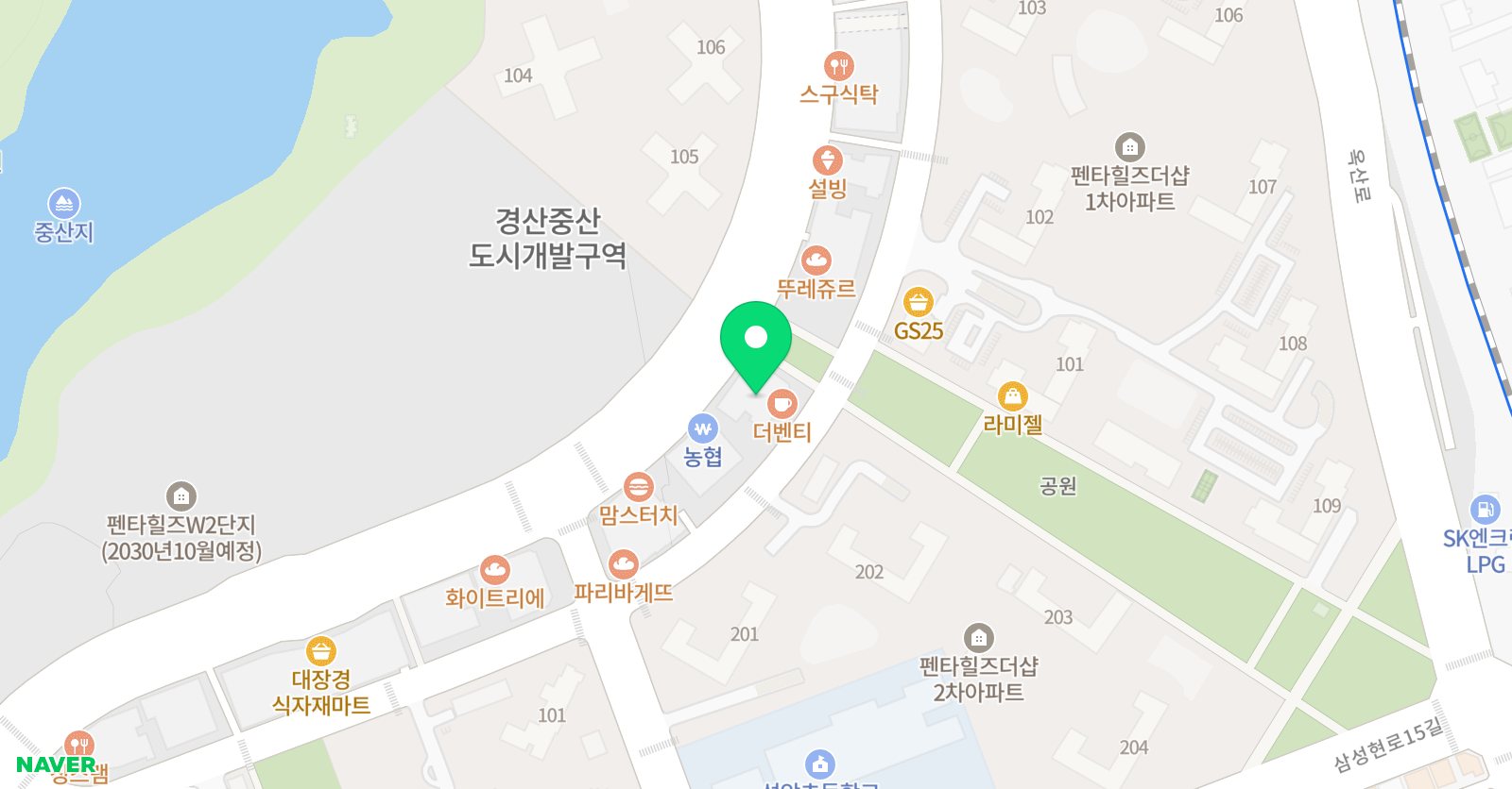 펜타수학  위치