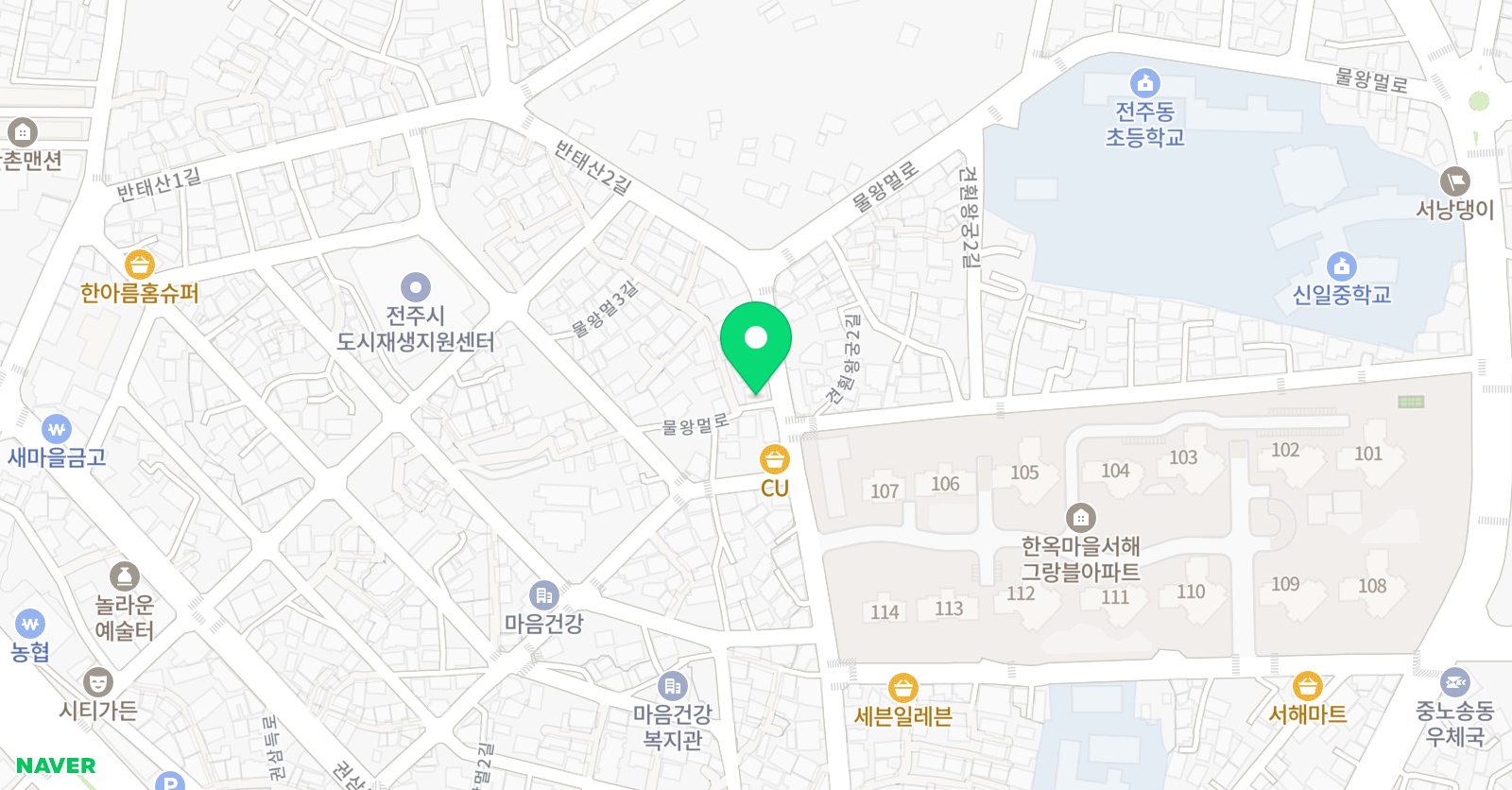 용인대박사 태권도장 위치