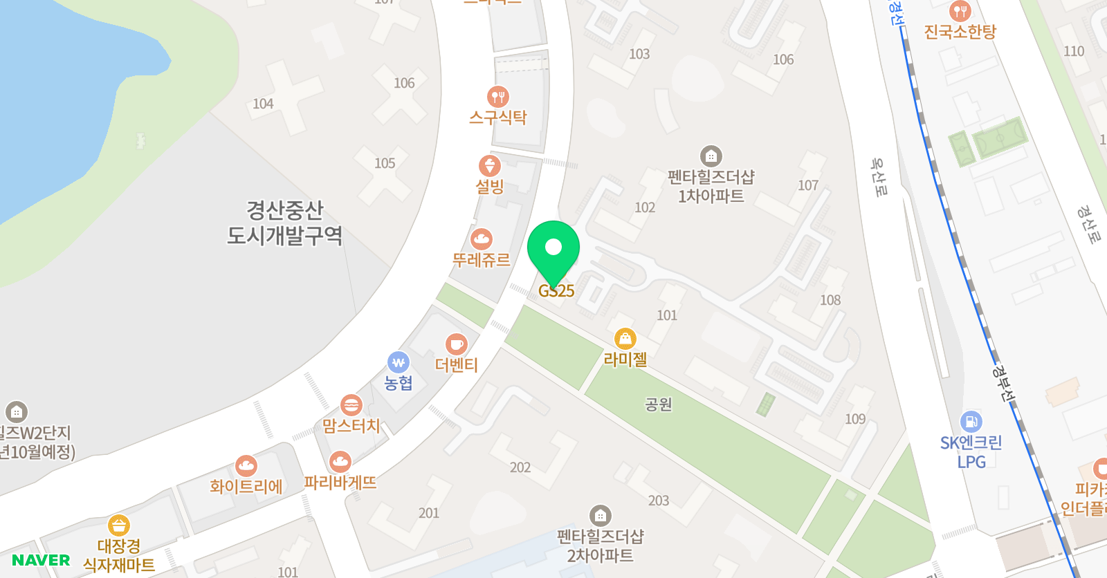 링키 영어교습소 펜타힐즈더샵점 위치