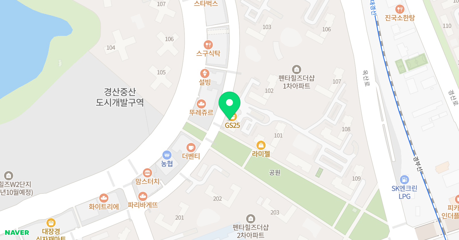 한우리독서논술 펜타힐즈중산독서교실 위치