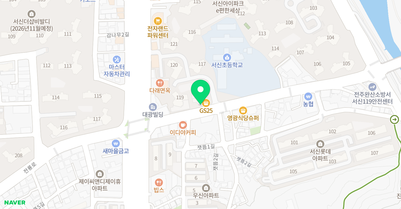 The더예원피아노 위치