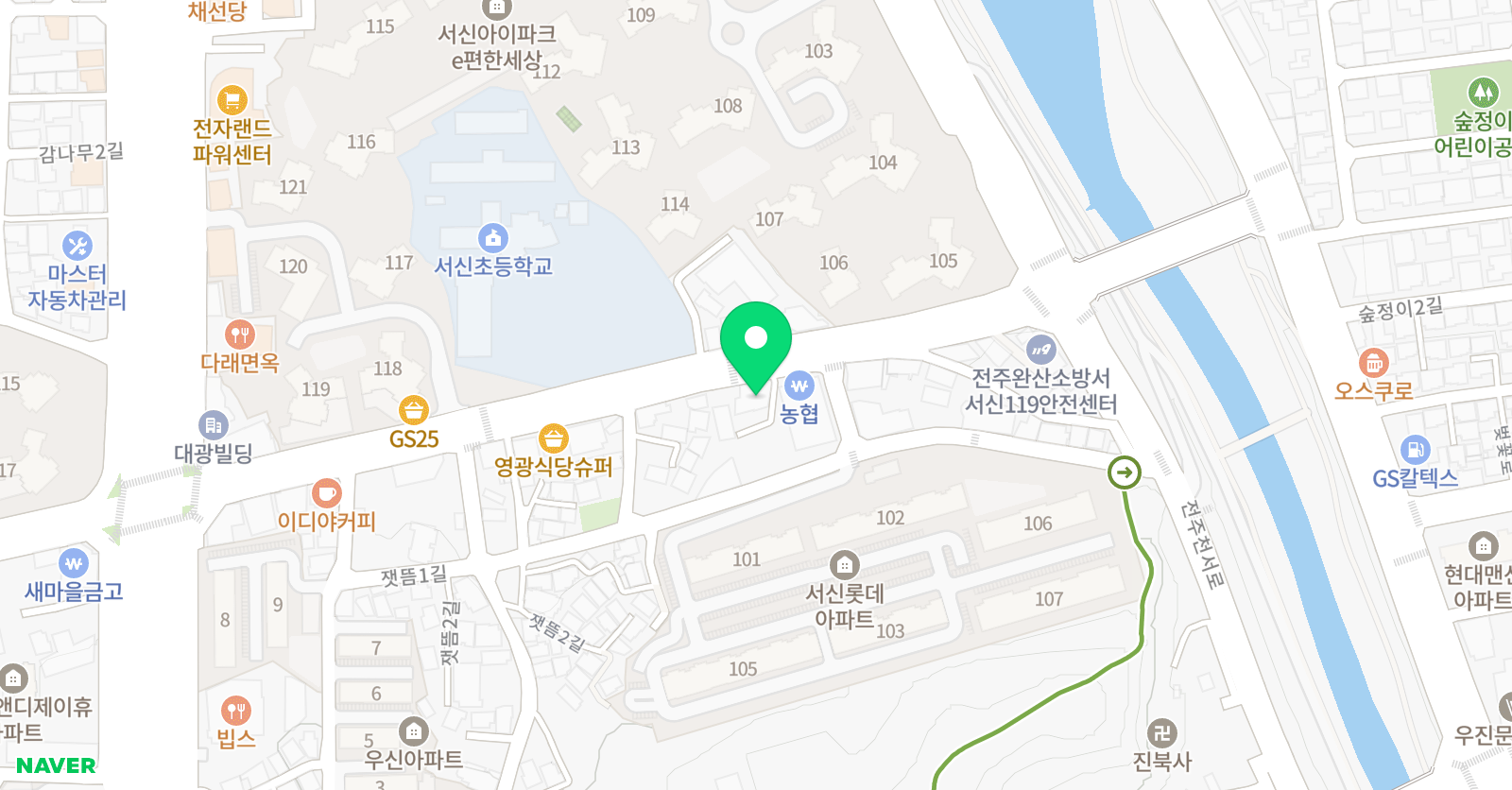 윤선생우리집앞 영어교실 서신롯데 영어교습소 위치