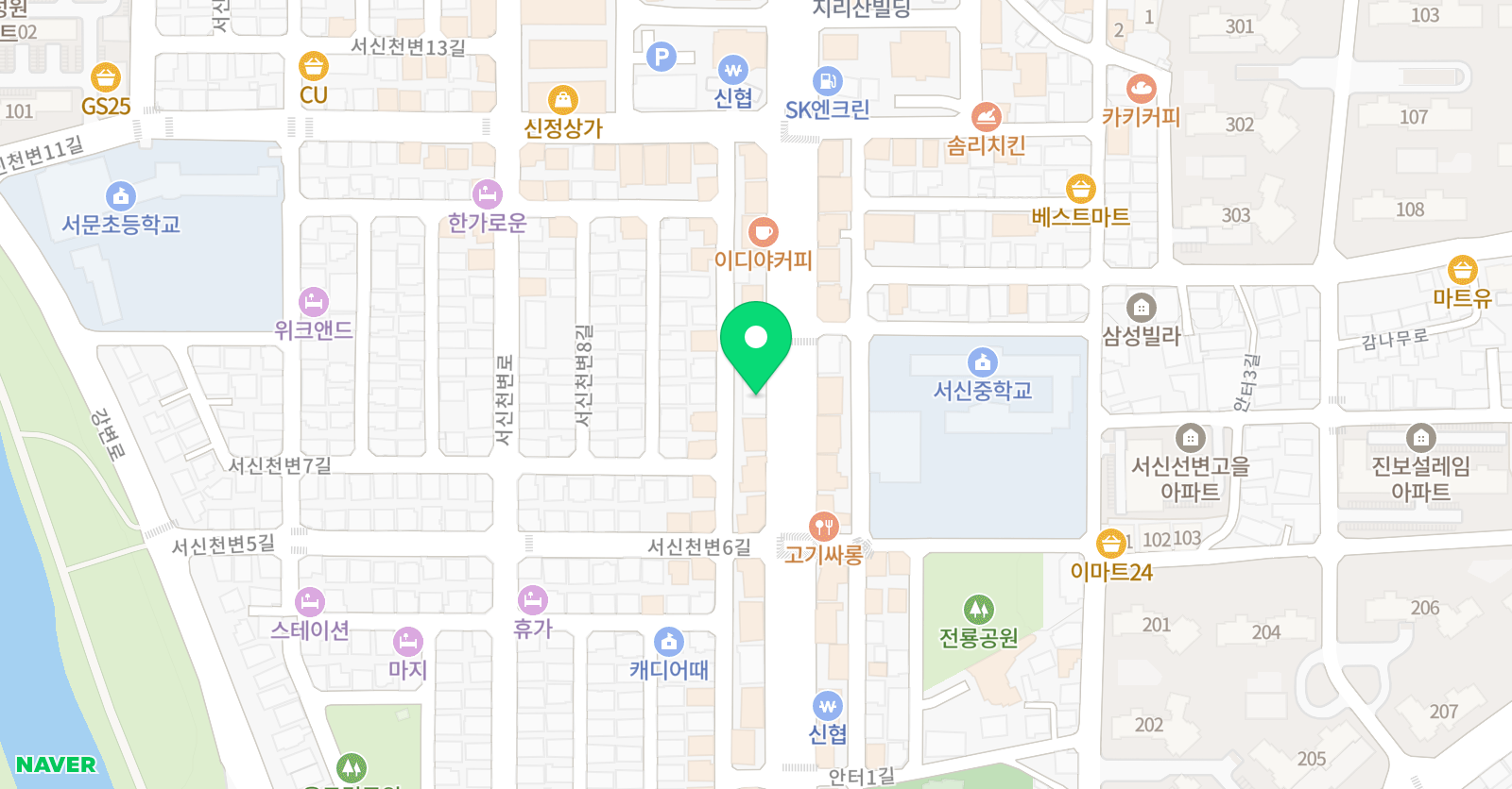 오즈심화 수학전문학원 위치