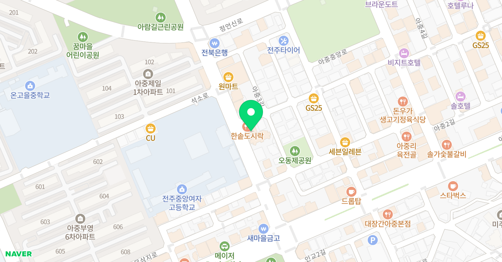 김동혁믿음 영어전문학원 위치