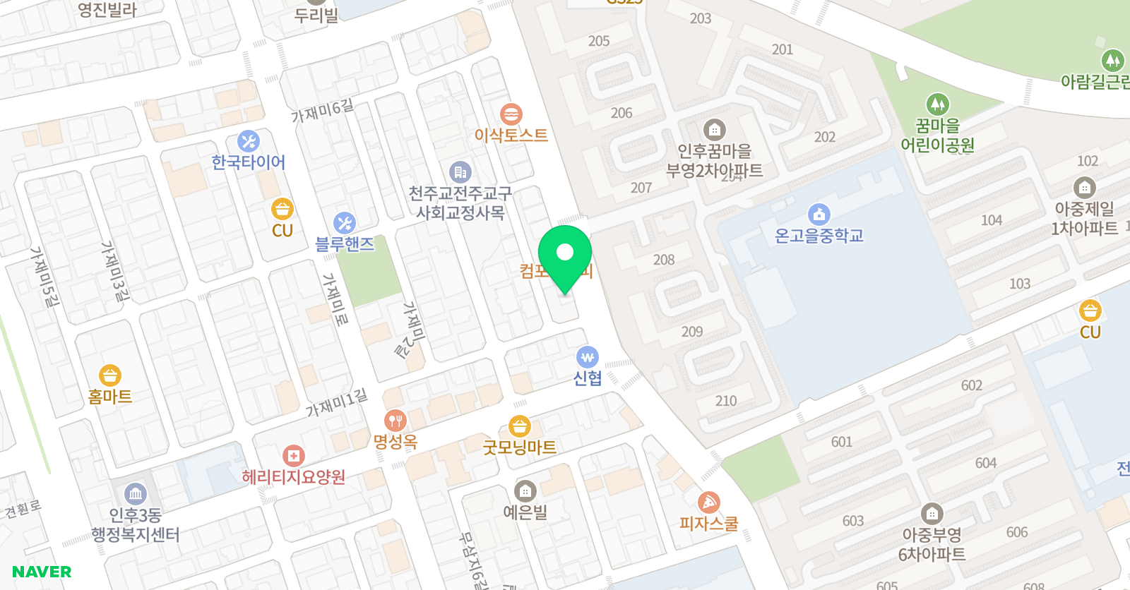 에이스푸르넷 학원 위치