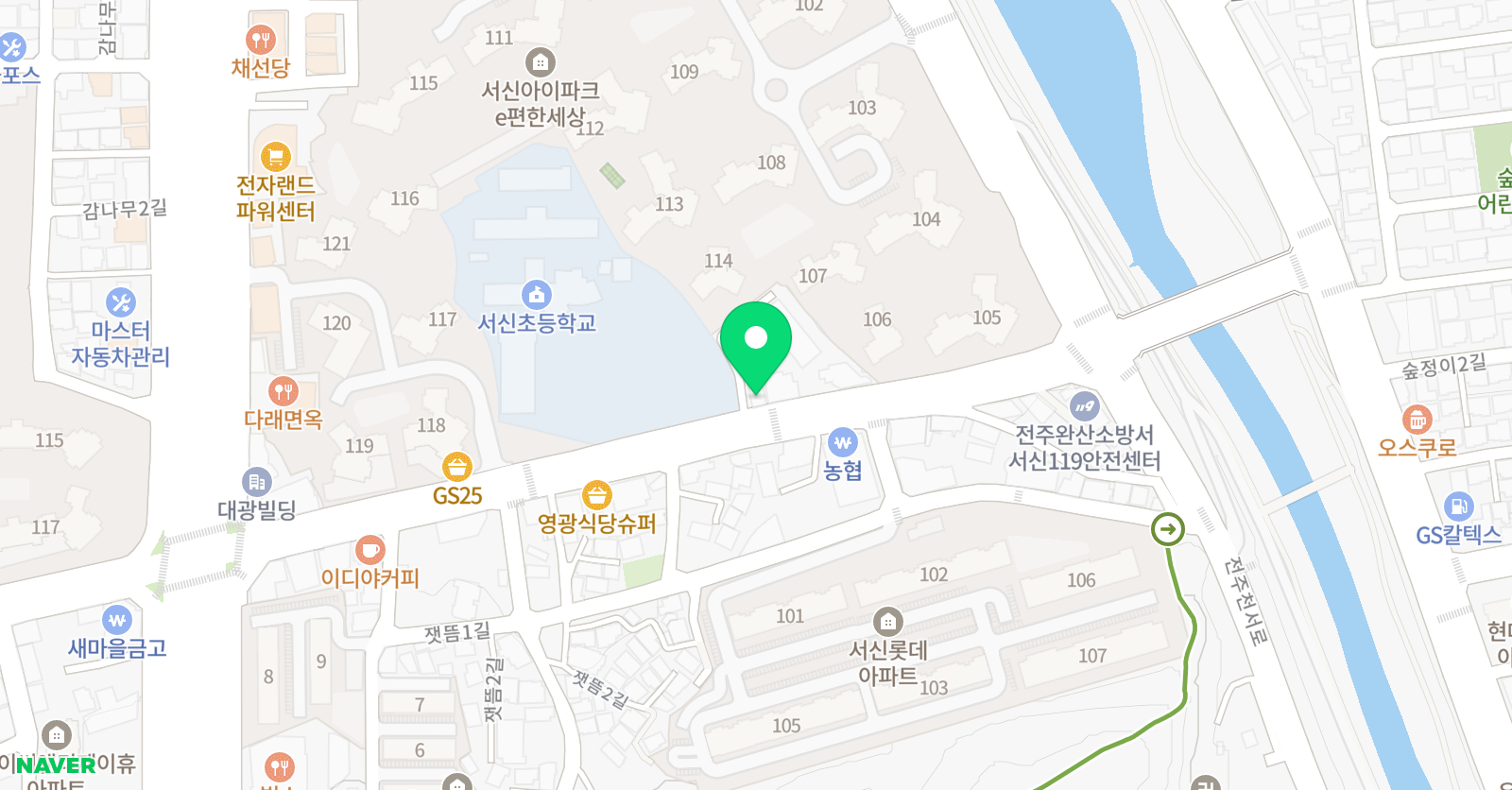 윌그로우 어학원 서신캠퍼스 학원 위치