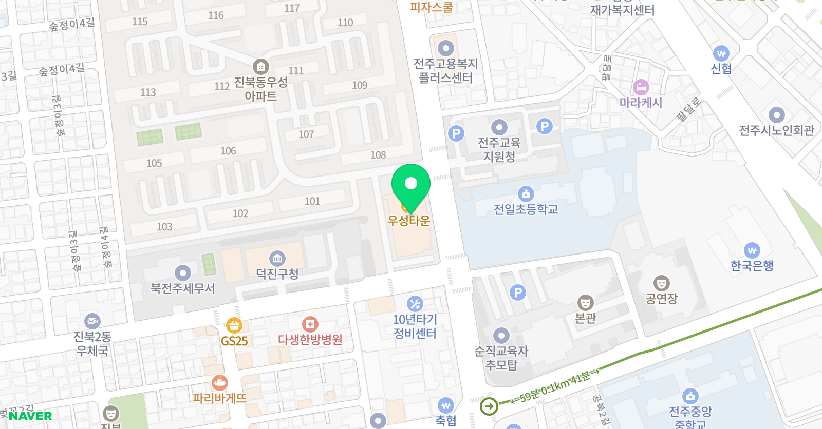 이오 미술학원 위치