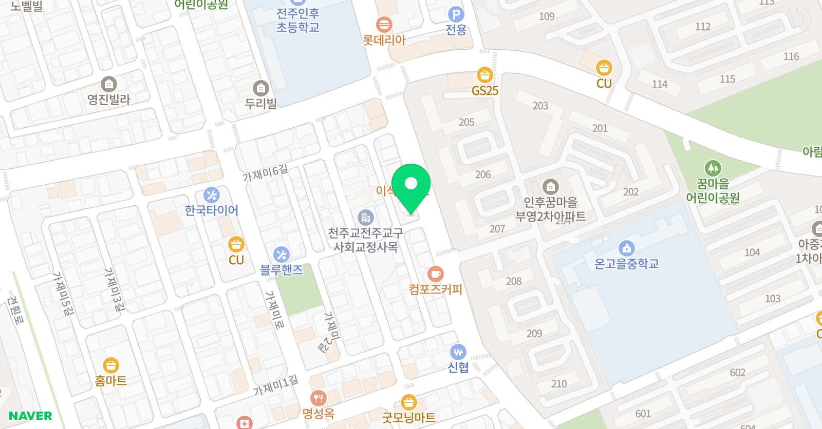 이해초등전과목학원 위치