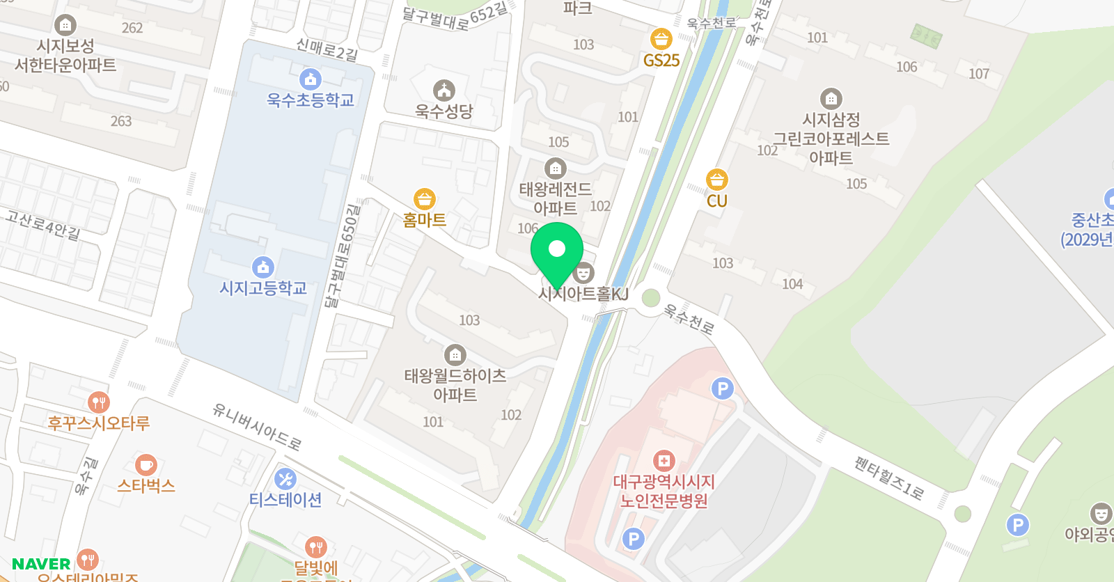 스마트해법수학 욱수점 위치