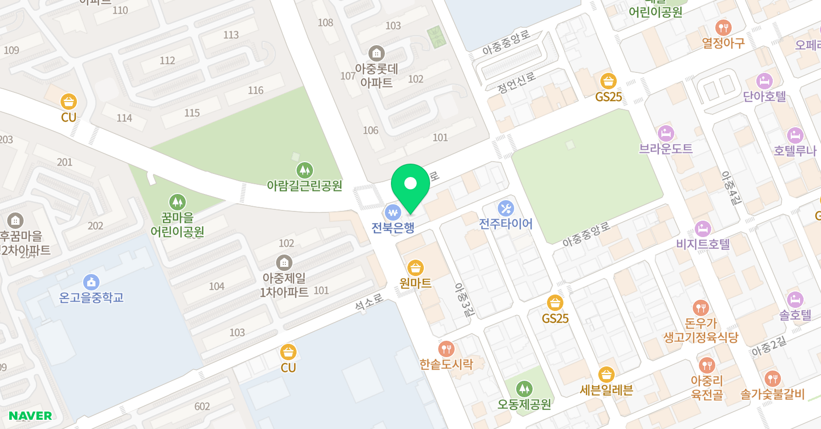 예인 초등전문학원 위치