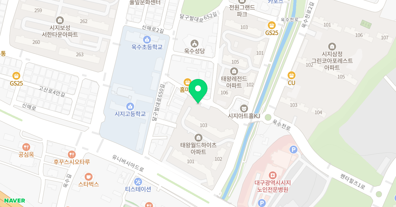 스마트해법 영어 시지태왕점 위치