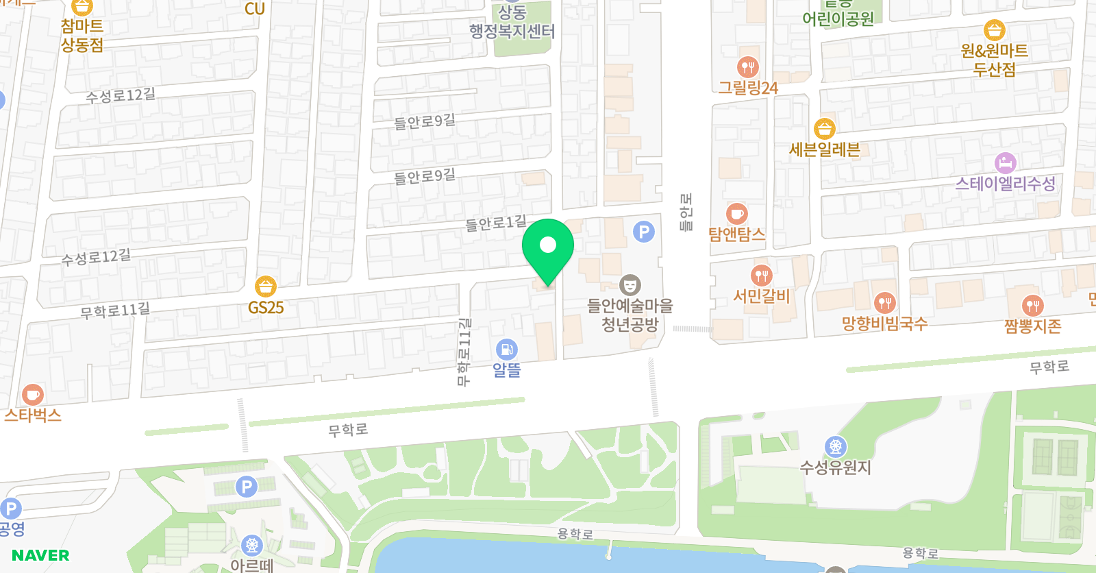 쥬트 대구아뜰리에 위치