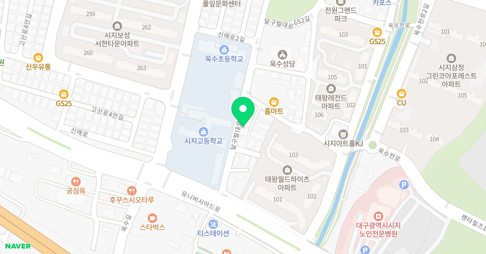 키스톤 영어학원 위치