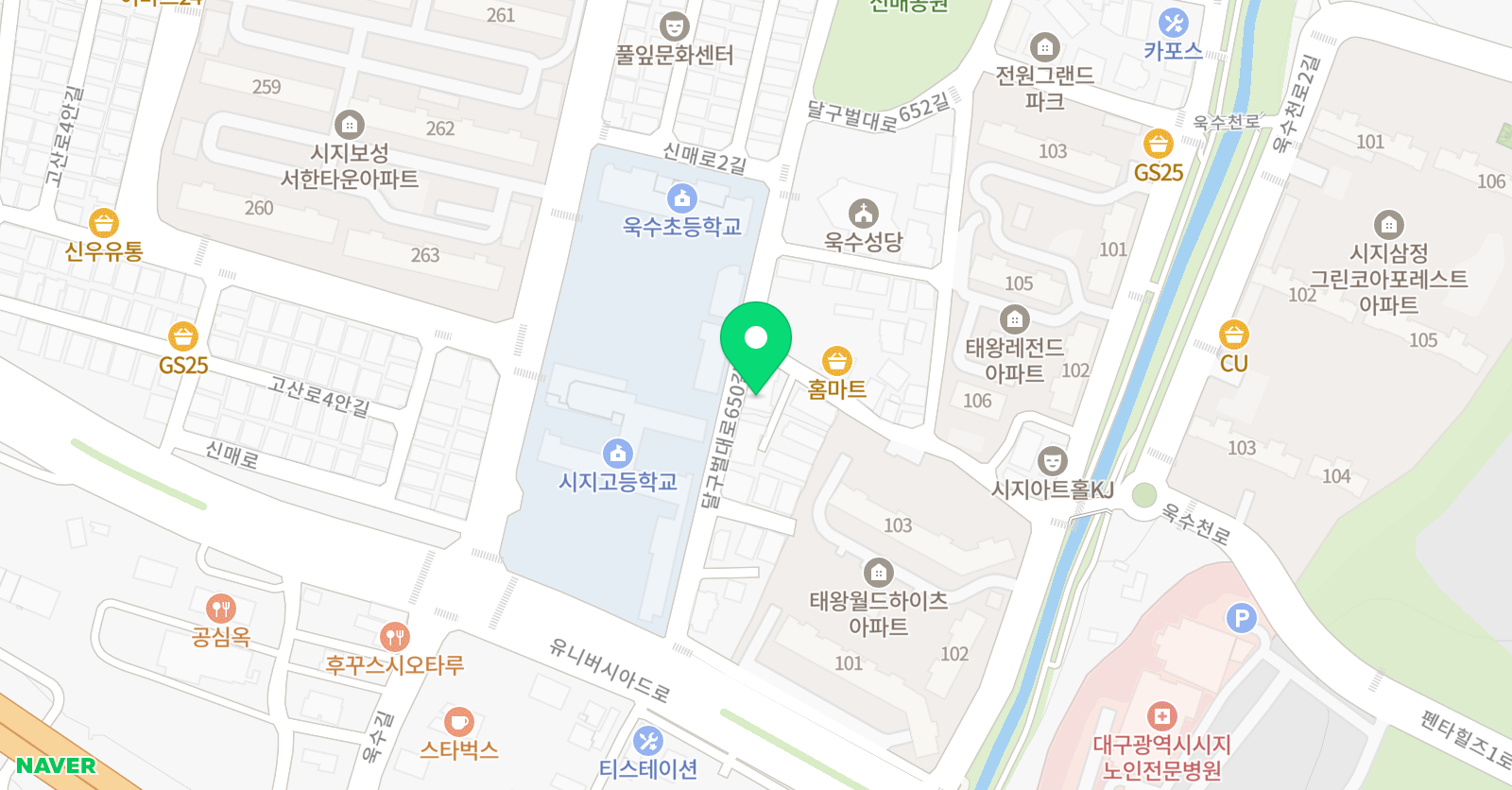 어린음악대 욱수원 위치