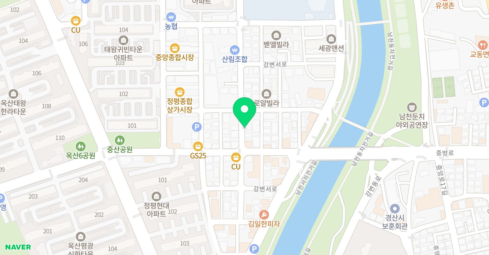 기탄사고력교실 경산정평점 위치