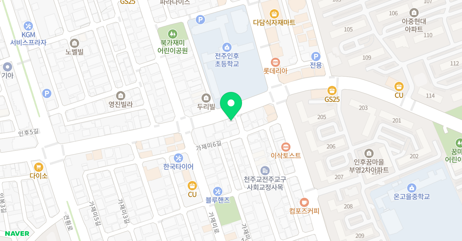 라이언장 영어학원 위치