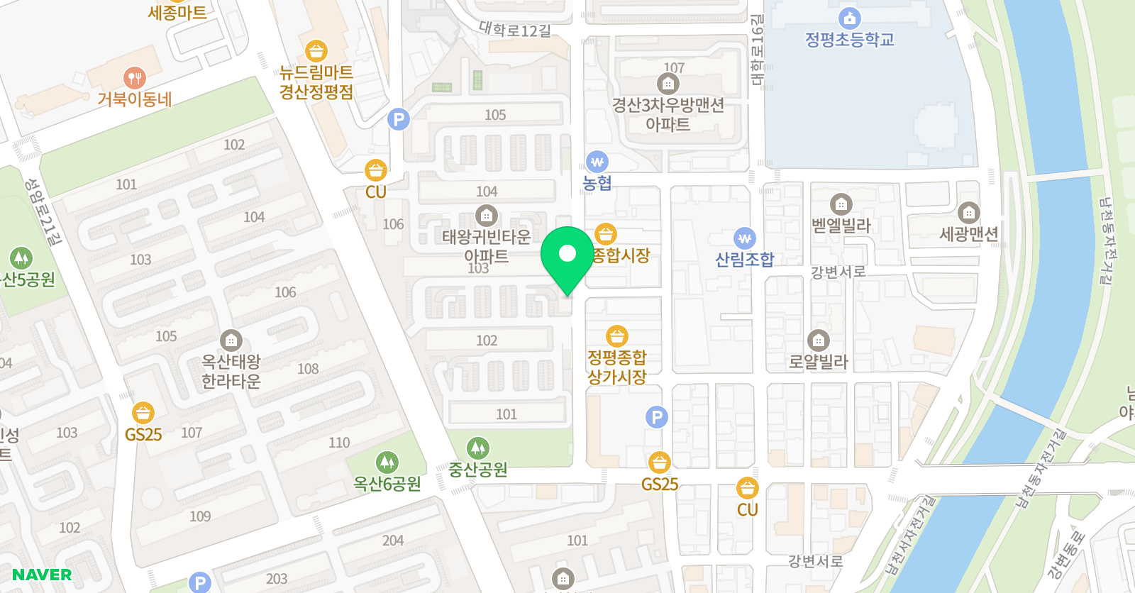 수학의힘 학원 위치