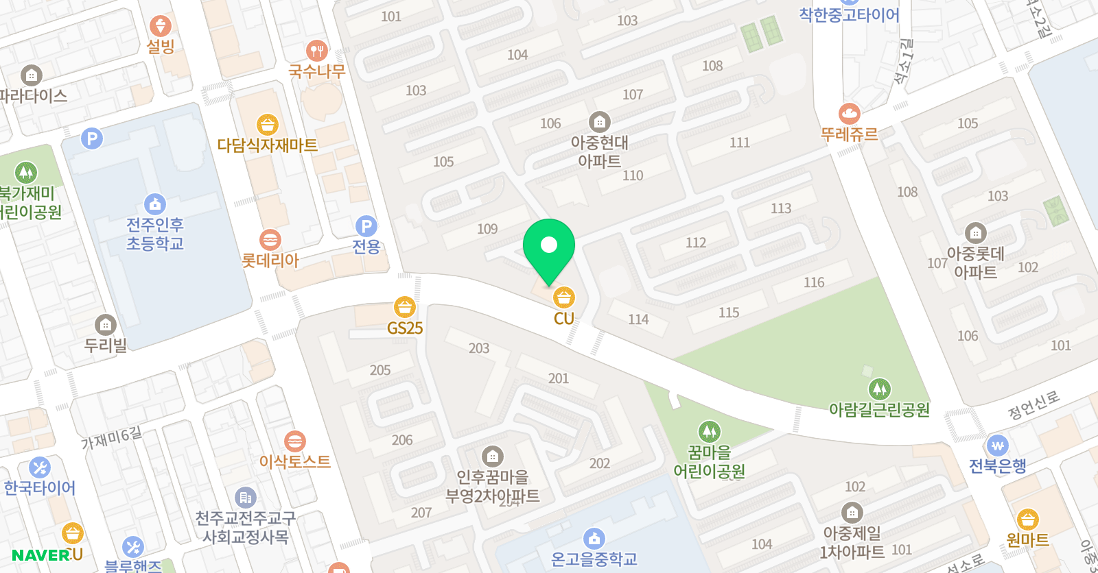 청담스터디 영어학원 위치