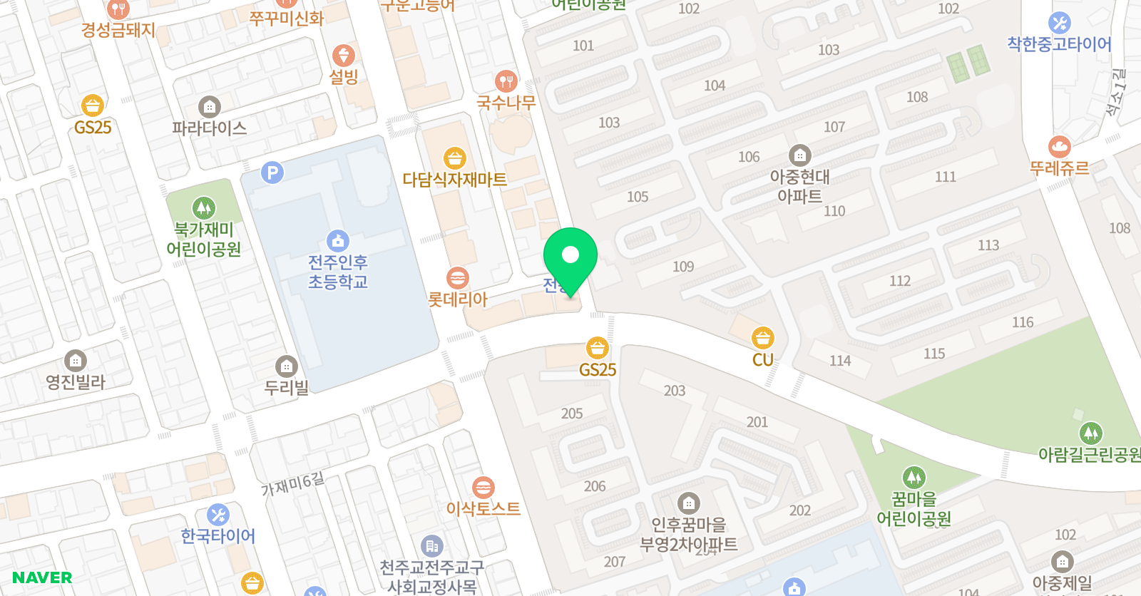 메리트 수학전문학원 위치