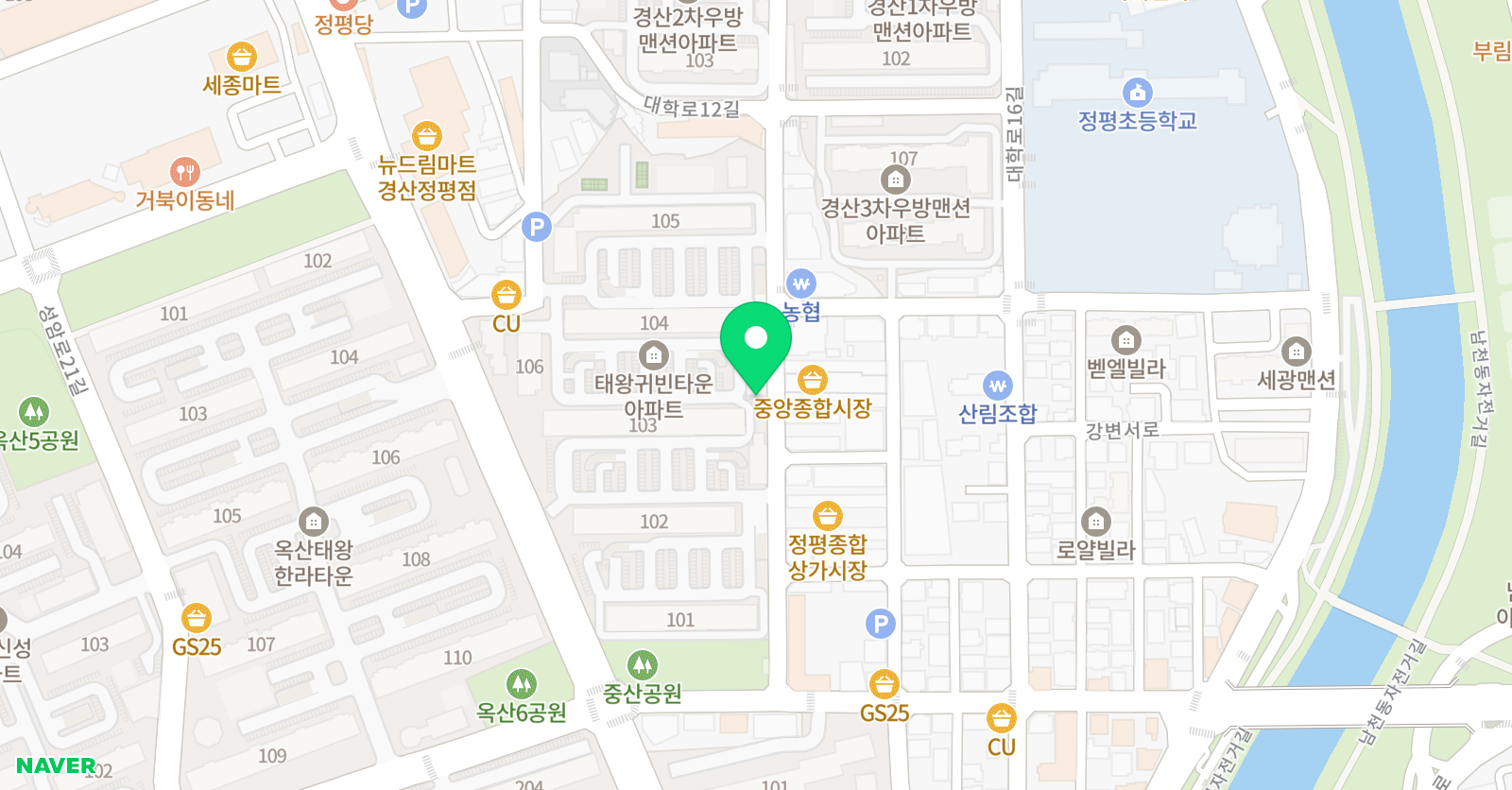삼성 영어 정평학원 위치