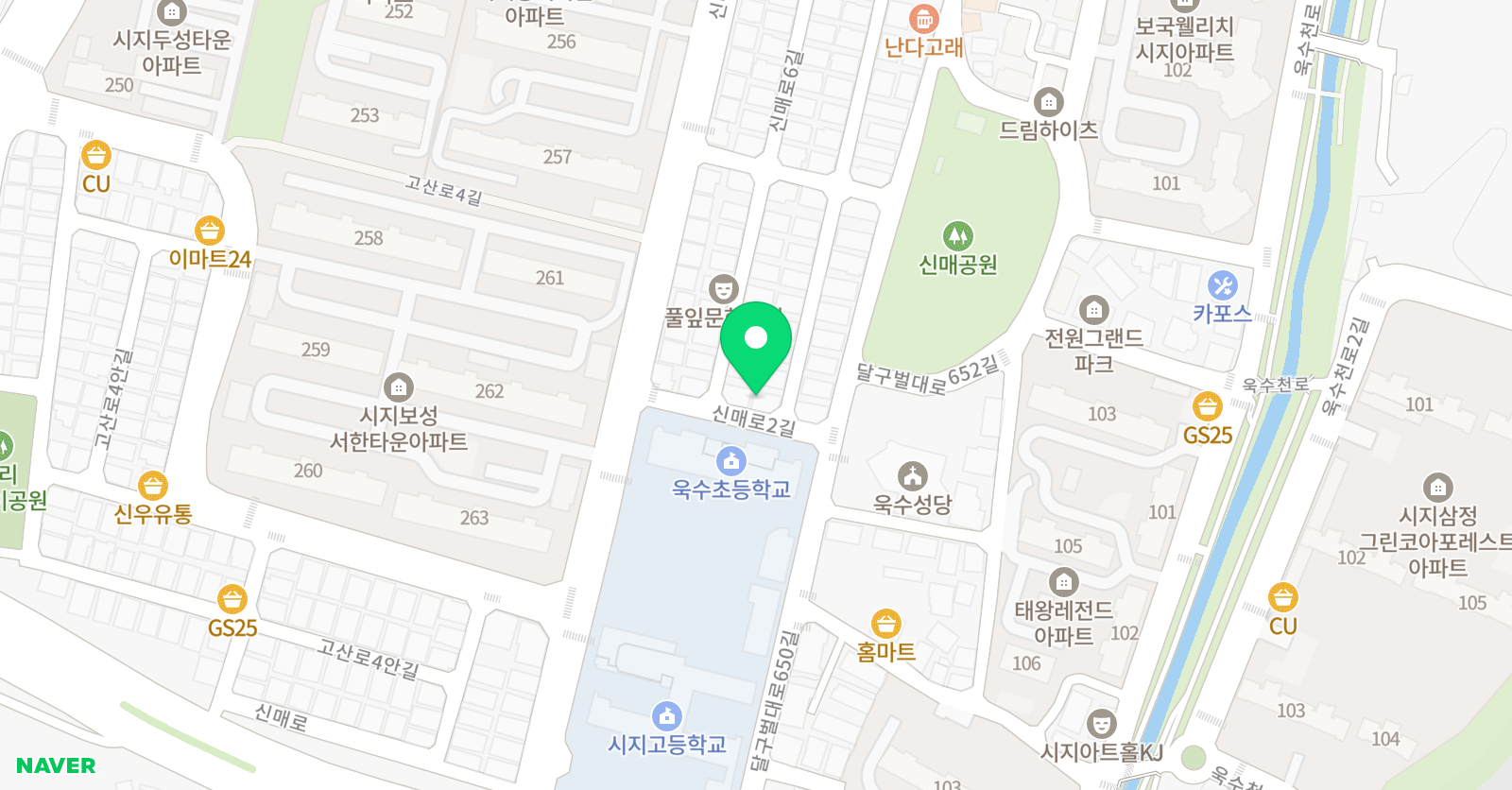 학교옆 수학교실 위치
