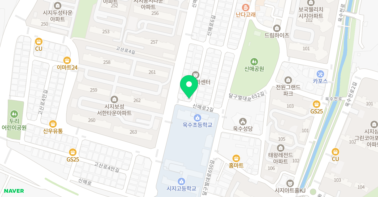 봄쌤 수학 위치