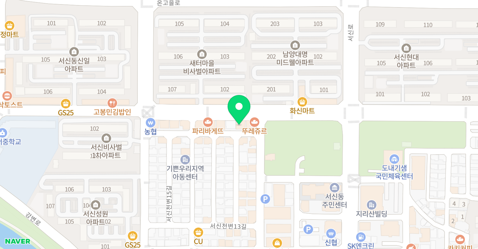 현대 학원 위치