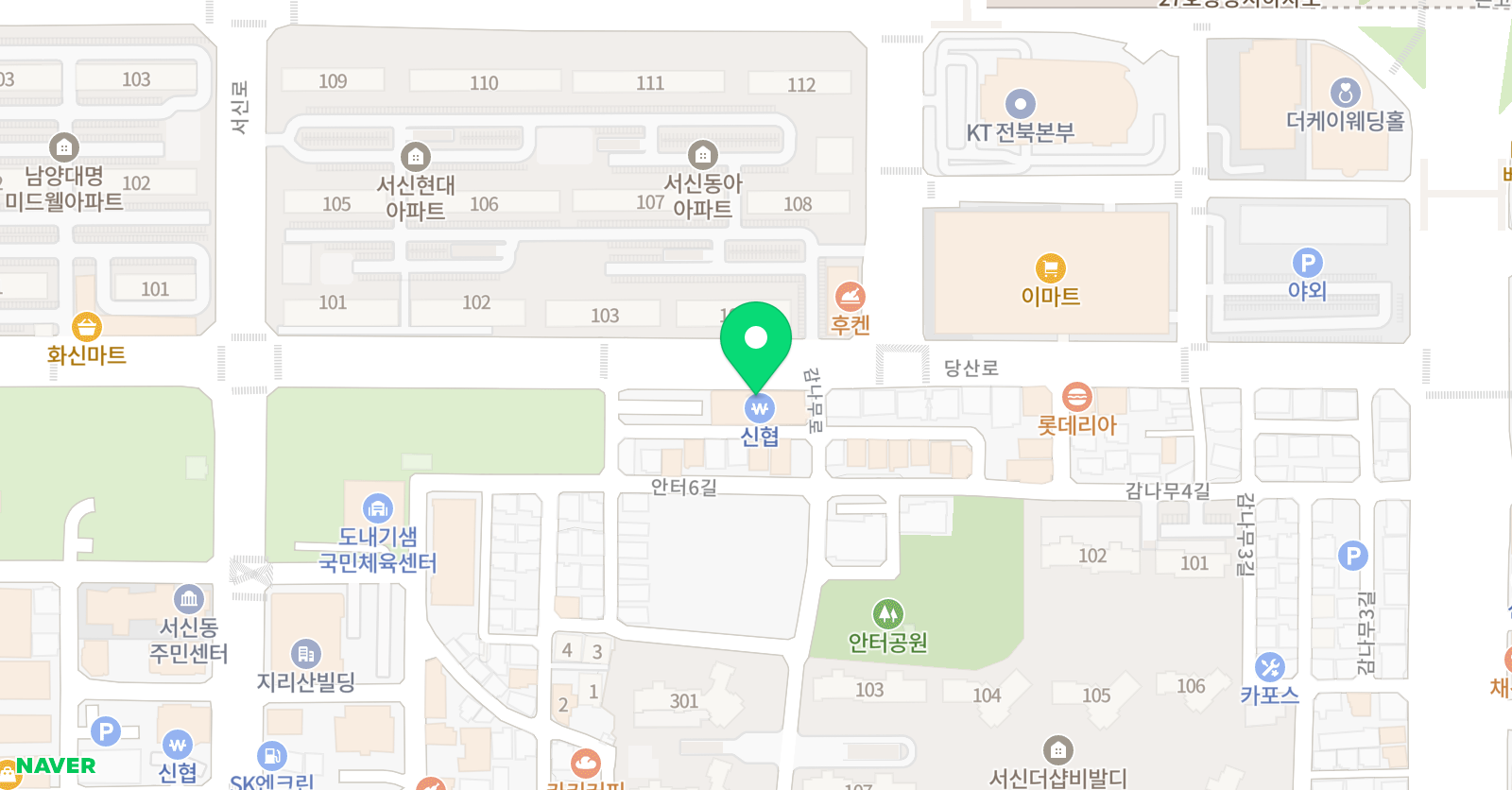 나투어뮤직 전주점 위치