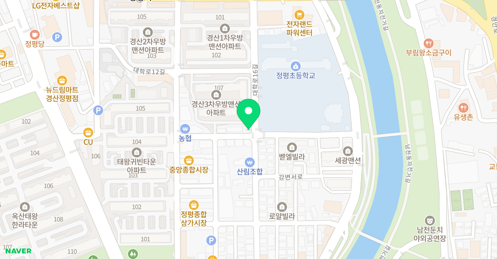 초콜릿 영어학원 위치