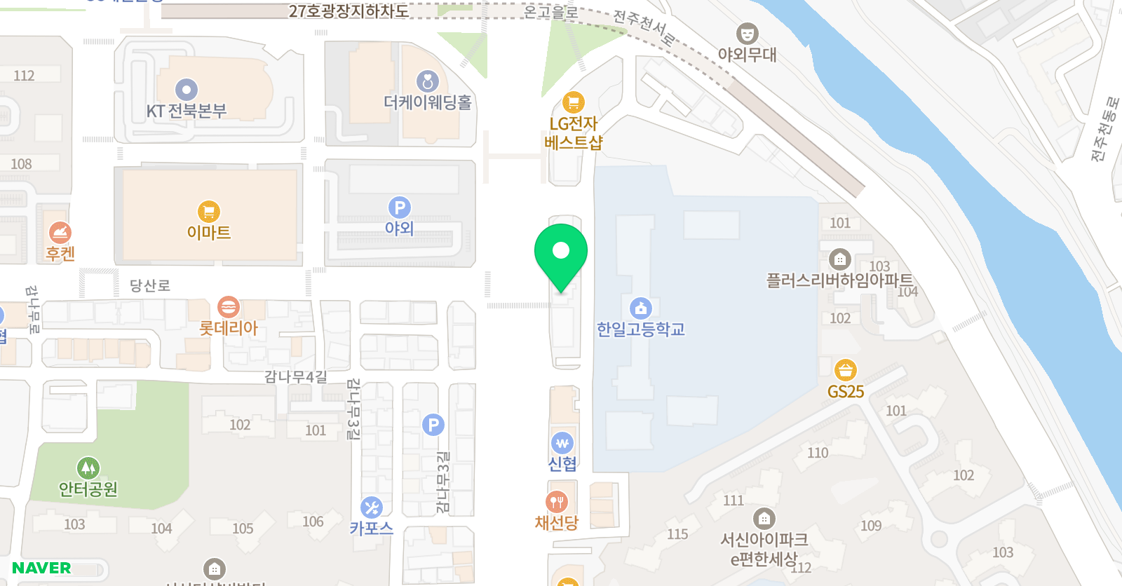 ONE 영어수학 입시학원 위치