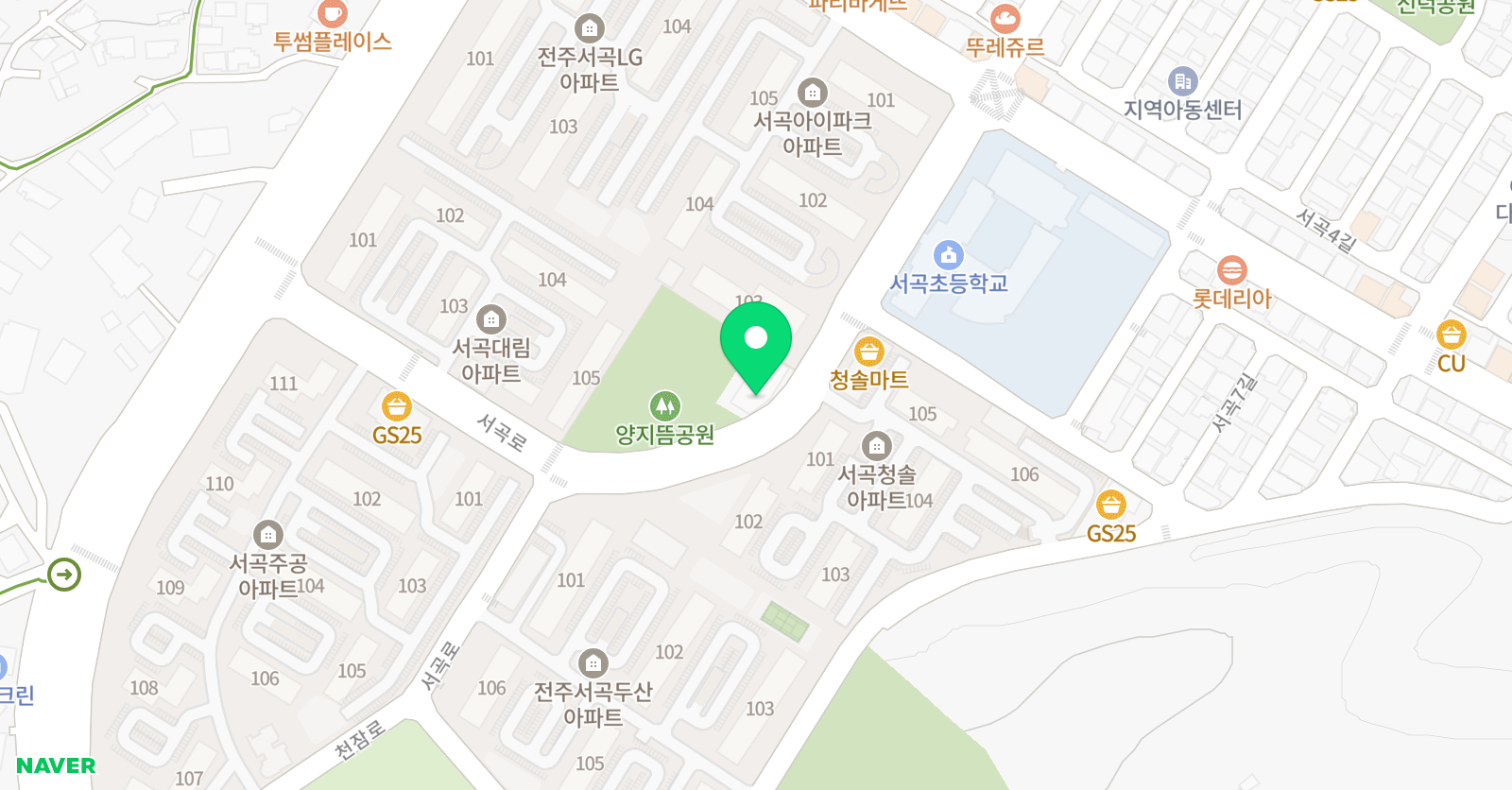 용인대블랙벨트 태권도 위치