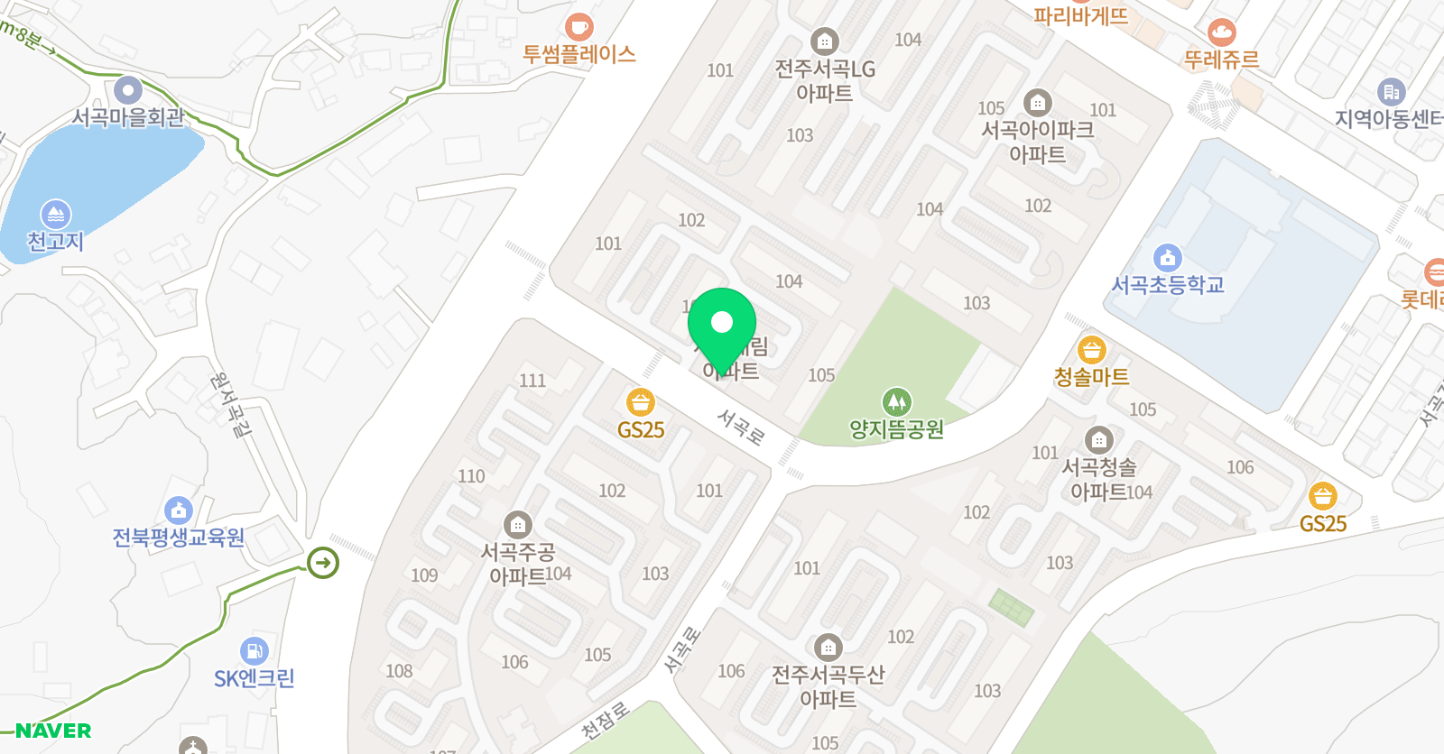 빨간펜 수학의달인 서곡대림점 위치