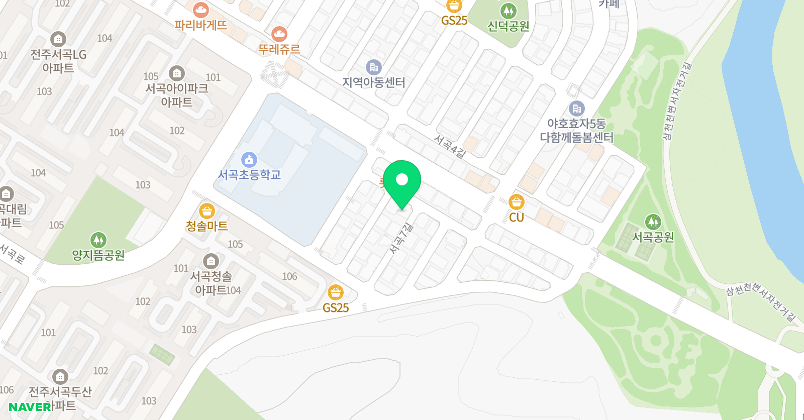 3030 영어 전주서곡러닝센터 위치