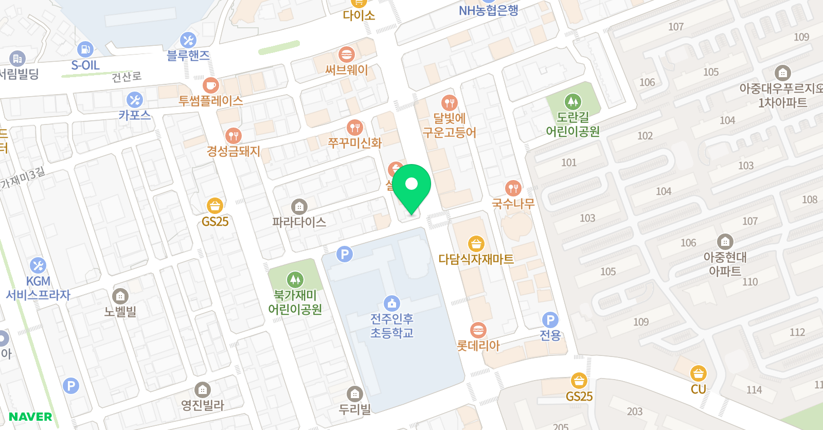 에이앨 영어전문학원 위치