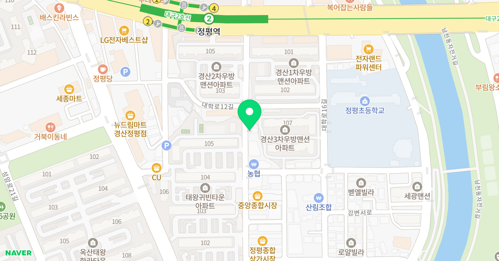 위즈덤 학원 위치
