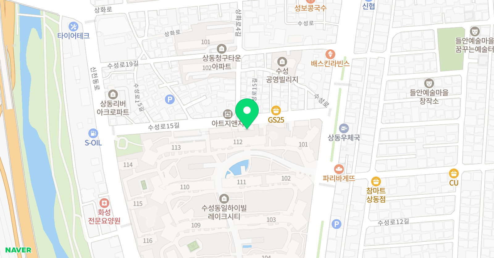 링키 영어 수성동일하이빌레이크시티점 위치