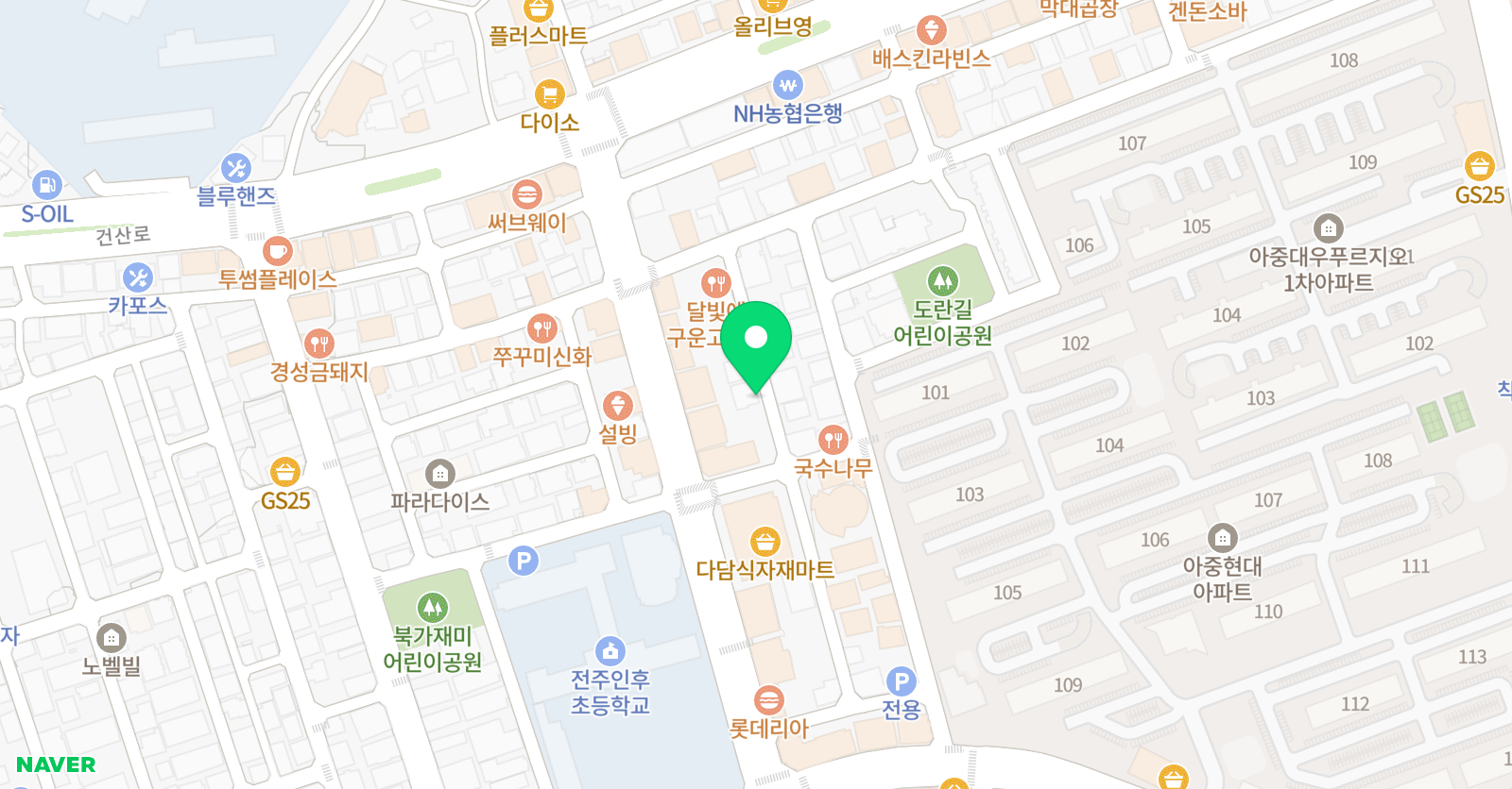 티움 위치