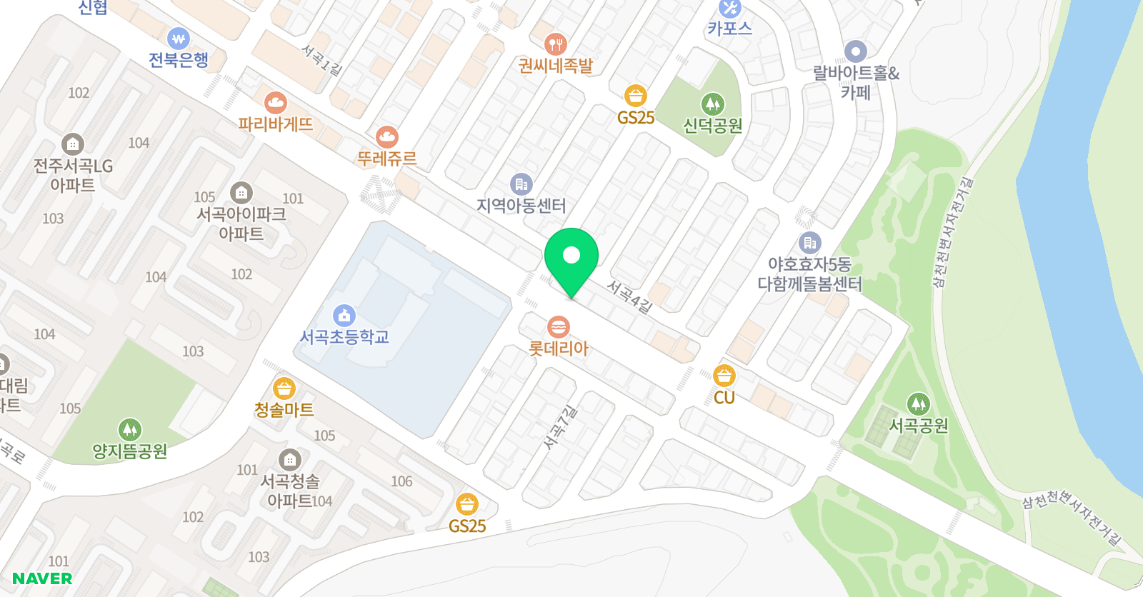 그린아트스콜레 아트센터 전주효자 위치
