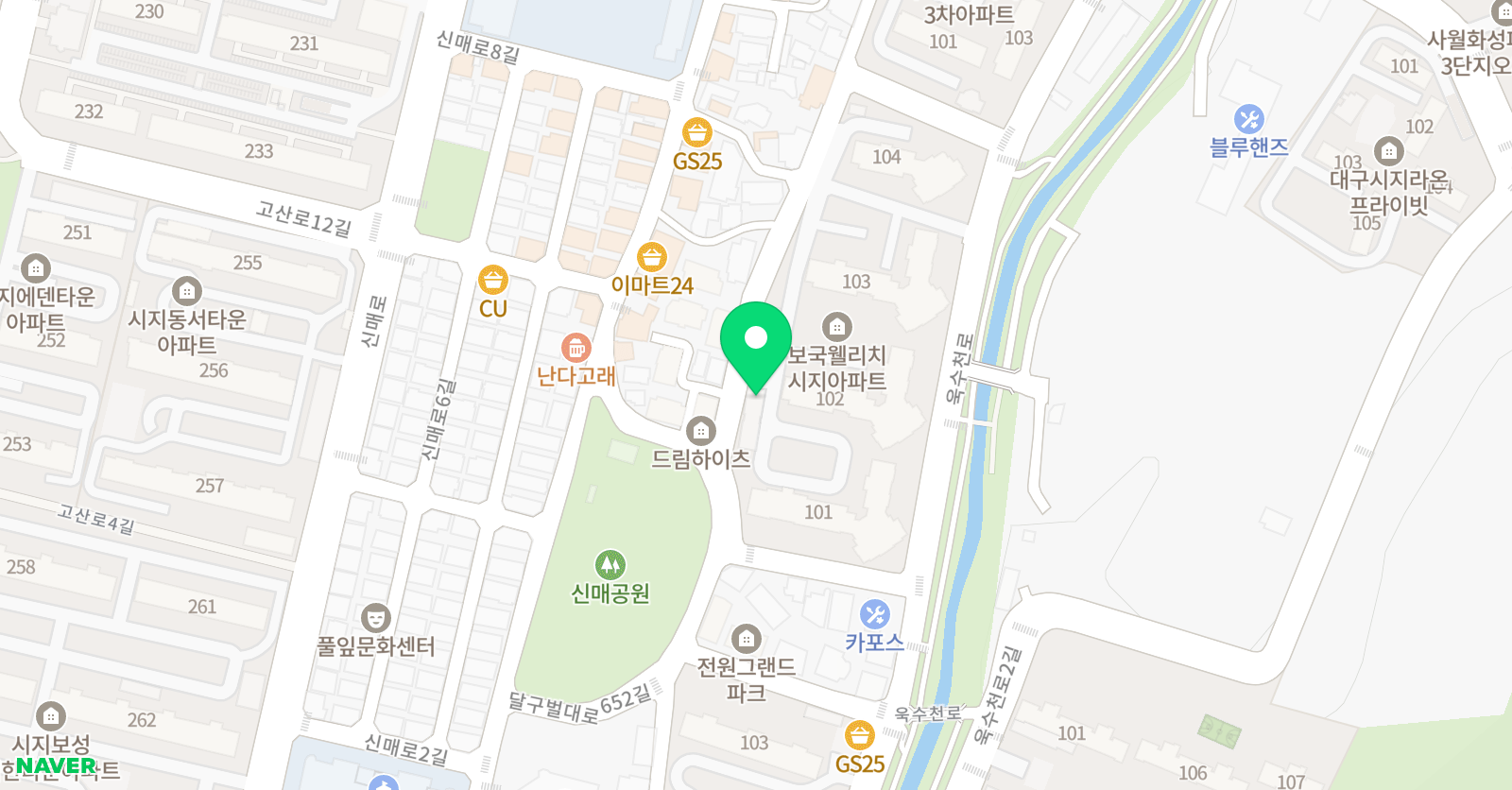 레인보우 음악줄넘기 위치