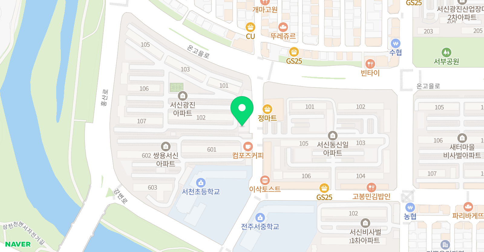 풍금 음악학원 위치