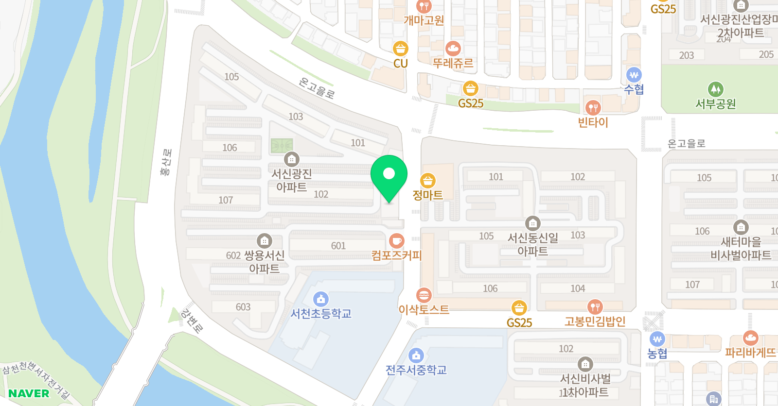 셀파우등생교실 서신 수학교습소 위치